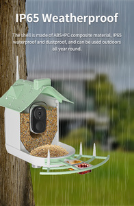 Mangeoire à oiseaux intelligente solaire avec caméra et identification des espèces, écologique et durable, résistante aux intempéries, pour l'extérieur toute l'année - Product Image 2