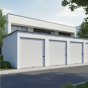 Unité de stockage autoportante préfabriquée moderne à faible coût en acier antirouille, isolée, pour entrepôt, garage, hangar, villa, usage extérieur - Product Image 6