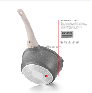 <span class=keywords><strong>Casserole</strong></span> classique écologique <span class=keywords><strong>compatible</strong></span> avec les plaques à induction, avec poignée en bakélite, revêtement céramique antiadhésif, couvercle en verre - Product Image 4