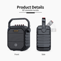 Haut-parleur karaoké portable H7 avec microphone sans fil, LED RGB, sortie 40W pour fêtes en extérieur et utilisation sur ordinateur