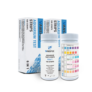 <span class=keywords><strong>Kit</strong></span> de <span class=keywords><strong>test</strong></span> de la qualité de l'eau 6 en 1, bandelettes de <span class=keywords><strong>test</strong></span> de l'eau PH <span class=keywords><strong>GH</strong></span> KH NH2 NH3 - Product Image 1