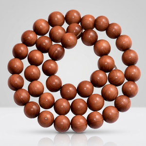 Perles rondes en bois de santal/prière mala/perles de prière en bois - Product Image 1