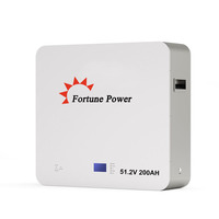 Batterie solaire Fortune Power 48V/51.2V 200Ah LiFePO4 5KWh-16KWh 8000 cycles Garantie 10 ans Hors réseau/Hybride Empilable