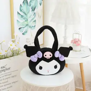 Kawaii Sanrioed mewah Cinnamoroll Melody Kuromi tas Tote wanita tas bahu mode tas Messenger wanita Hadiah dompet