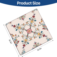Tapis de Mahjong Automatique Pliable Américain avec Logo Personnalisé, Housse de Table en Microfibre et Caoutchouc Naturel, Fabrication Directe, Surface Antidérapante et Silencieuse
