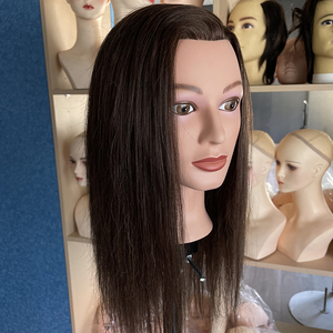 Testina Manichino per Parrucchieri in Capelli Umani 100% Veri per Pratica e Formazione - Product Image 3