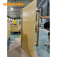 Porte affleurante intérieure en placage de bambou composite en bois naturel moderne de luxe peint sur mesure pour hôtel peau des Philippines
