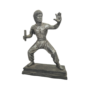 Cho Bruce Lee Retro Trung Quốc năm mới nghệ thuật chủ đề Trophy nhựa thực tế mô hình cho văn phòng bàn hiển thị - Product Image 1