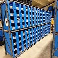 Bacs de picking empilables personnalisés pour entrepôt, pliables, en plastique ondulé, pour vêtements, en coreflute