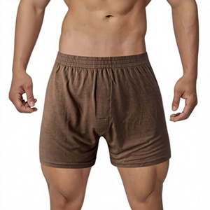 4pcs Modal Breathable Comfortable Casual Solid Color Men's Boxer Shorts Mid-Rise Sports Underwear Knitted Cotton Spandex Fabric - Product Image 2