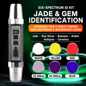 Nuova Torcia UV Portatile in Lega <span class=keywords><strong>di</strong></span> Alluminio, Ricaricabile USB, Impermeabile IP55, <span class=keywords><strong>Luce</strong></span> da Lavoro LED con 6 Colori, Multiuso - Product Image 1