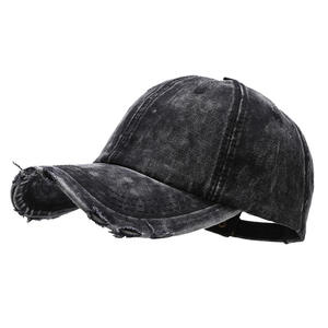 New Fashion Washed Vintage Soft Curved Brim <strong>Distressed</strong> Unisex Streetwear Sun Protection Men's Baseball <strong>Cap</strong> - Product Image 5
