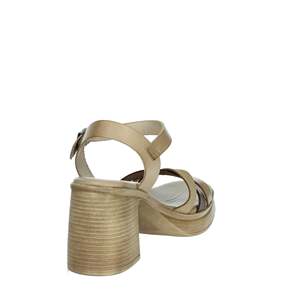 Sandalo con Tacco da Donna Porronet 7060 Taupe con Plateau e Cinturino alla Caviglia - Product Image 3