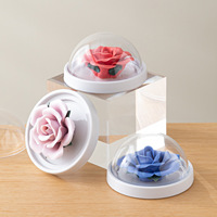 Porte-encens en céramique fait main en forme de rose, ornement d'aromathérapie, 7,9 cm, décoration de table pour bureau, maison, cadeau d'anniversaire