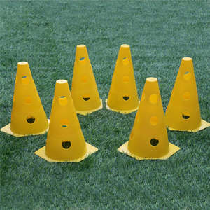 Cônes de football de 23 cm, entraînement d'agilité, marqueur de terrain, cône de circulation en plastique pour l'entraînement, exercices de football et de basketball - Product Image 6