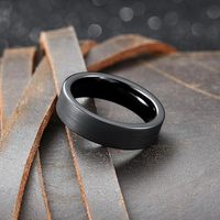 Bagues en tungstène plaqué noir PVD, bagues d'éternité, ensemble de bagues de 4 mm, 6 mm, 8 mm pour hommes, femmes, bijoux de mariage pour couples