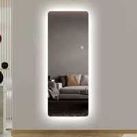 Miroir intelligent anti-buée sans cadre pour lavabo de salle de bain, idéal pour la décoration intérieure d'hôtel