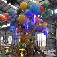 Aire de jeux extérieure Simulation animatronique arbre parlant animé lanterne personnalisée arbre parlant noël Halloween arbre parlant