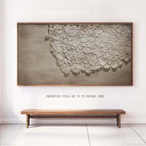 2025 Bán Buôn Tùy Chỉnh Tường Trừu Tượng Nghệ Thuật Wabi Sabi Khách Sạn Tường Nghệ Thuật 100% Handmade 3D Kết Cấu Thạch Cao Sơn - Product Image 1