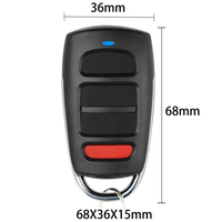 Control Remoto Inalámbrico RF de 4 Botones, 433/315MHz, Carcasa Metálica, Alcance de 30m, Duplicación de Código Cara a Cara, para Garaje, Venta al Por Mayor