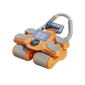 Automatic Rebound Four-Wheel Abdominal Exercise Wheel Elbow Support Silent Fitness Equipment for Home <b>Workouts</b> Gym Use Muscle - Product Image 1