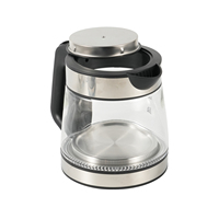 1.2L + 0.4L Borosilicate résistant à la chaleur Double couche deux-en-un appareil ménager théière Pot bouilloire électrique en verre