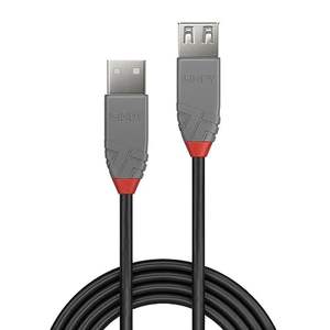 Cable USB de 1 m, USB 2.0, tipo A, color negro y gris, ideal para cargar y transferir datos entre dispositivos. - Product Image 2