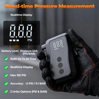 Pompe à air électrique haute pression 150psi batterie au lithium DC 8.4v 275g stockage facile Mini compresseur pompe à air avec cordon d'alimentation type-c