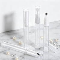 Flacon pompe sans air rechargeable de 15 ml pour crème contour des yeux et lotion, compatible avec le système sous vide, emballage cosmétique pour soins de la peau, idéal pour les voyages
