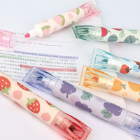 Stylo surligneur à Double tête en forme de Fruit mignon, pour bricolage, Graffiti, dessin artistique, marqueur, Stiopnery, 6 pièces/ensemble