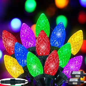 24V C9 Led Christmas Lights Bulb Warm White Ip65 Waterproof Rgbw Changing Christmas <b>String</b> Lights for Commercial <b>Garden</b> - Product Image 1