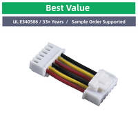 Cable de Alimentación para Módulo ECU, Cobre Desnudo, 2m, Cubierta Negra, Alta Corriente, Conector de Paso de 2.54mm, Proceso de Soldadura