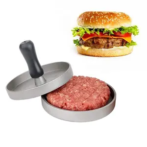 Hete Verkoop Keukengereedschap Aluminium Hamburger Non-Stick Patty Maker Model Vlees Burger Pers