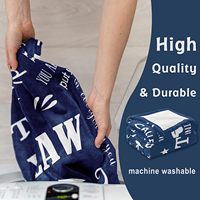 Polyester vison tissé solide Anti-boulochage ignifuge polaire couverture ensemble 100% Polyester King Size 50x60 pouces quatre saisons utilisation