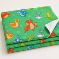 Tissu en coton imprimé personnalisé, tissu en molleton français 250 g/m², tissu tricoté à motif de dragon pour les sweats à capuche pour enfants