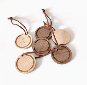 Congo Black Walnut xe khuếch tán gỗ hương thơm hương liệu thẻ hương thơm Mặt dây chuyền tủ quần áo lâu dài Cửa thoát khí xe - Product Image 3