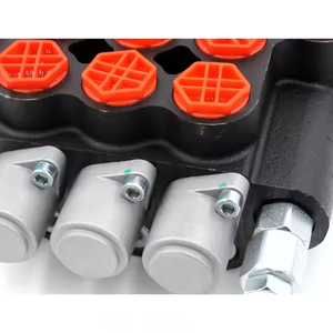 Vanne directionnelle monobloc manuelle à 3 bobines de haute qualité P80-G34-G12-OT pour pièce de commande hydraulique de machines de construction - Product Image 4