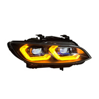 أنظمة إضاءة أمامية من SJC لسيارات BMW الفئة 3 E92 E93 2006-2009، ترقية المصابيح الأمامية باللونين الأصفر والأبيض، سهلة التركيب