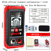 HT123 multimètre numérique intelligent sans décalage réparation domestique monophasé mesure de tension électricien identification automatique