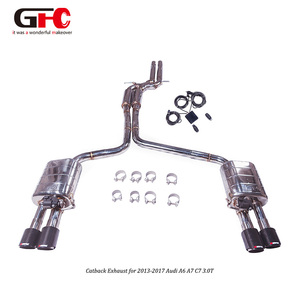 Ống xả hiệu suất cao Audi A6 A7 C7 3.0T 2013-2017 Quattro, chất liệu thép không gỉ 304 hoặc titan, kiểu cat-back - Product Image 4