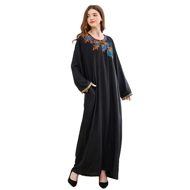 2021 di nuovo Modo Pakistan abbigliamento Ricamo abbigliamento casual Dubai Musulmano delle donne Caftano abaya