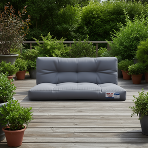 Cojín para Palet Exterior Furni Max, Gris, 100% Poliéster, Resistente al Agua, Rectangular, para Uso en Todas las Estaciones - Product Image 2