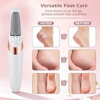 Ponceuse électrique rechargeable entièrement automatique pour pieds, avec pierre et disques en plastique, pour usage domestique, nouveau modèle, éliminateur de callosités et coupe-peaux mortes, OEM