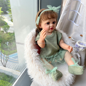 55cm réaliste Betty Reborn bébé poupée fille Silicone souple cheveux longs réaliste princesse enfant en bas âge Bebe Reborn - Product Image 4