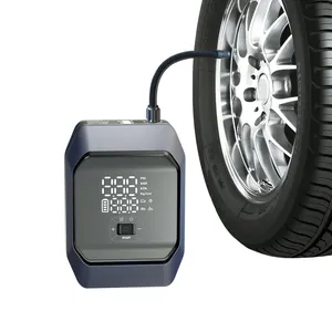 Newo usine saut démarreur voiture Portable multi-fonction pompe à Air compresseur pour pneus de voiture gonfleurs de pneus numériques