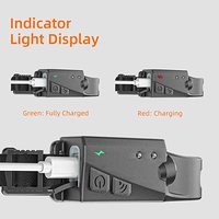 Lampe frontale à capteur COB rechargeable au lithium-ion, faisceau LED, étanche IP44, 5 modes, 340 lumens, noire, garantie 1 an