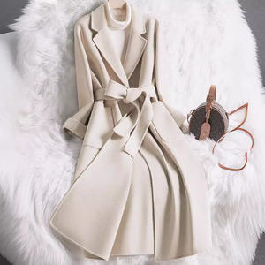 เสื้อโค้ทตัวยาวสีขาวทรงสลิมฟิตสไตล์ญี่ปุ่น & เกาหลีสำหรับผู้หญิง<span class=keywords><strong>2025</strong></span>ฤดูใบไม้ร่วงฤดูหนาว - Product Image 4