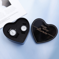 Montres à quartz simples pour couple, pour homme et femme, étanches, cadran blanc, ensemble de montres pour lui et pour elle, cadeaux d'anniversaire pour les amoureux