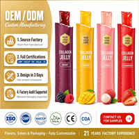 OEM Stick de gelée enzymatique au collagène amincissant, à la haricot blanc et Garcinia Cambogia, pour la gestion du poids et la détoxification, en sachet, vente en gros OEM