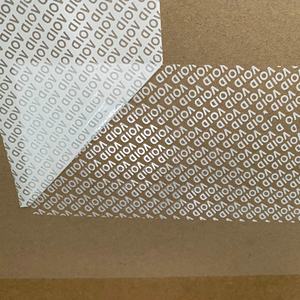 白色 VOID 哑光银色 PET VOID 标签纸大卷 VOID 纸材料，用于热敏打印 - Product Image 3